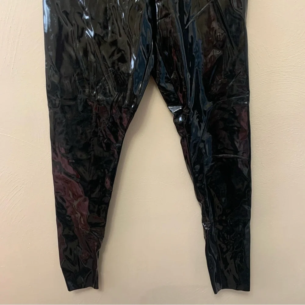 Commando Faux Patent Leather Leggings in Black Size Large NWT New
